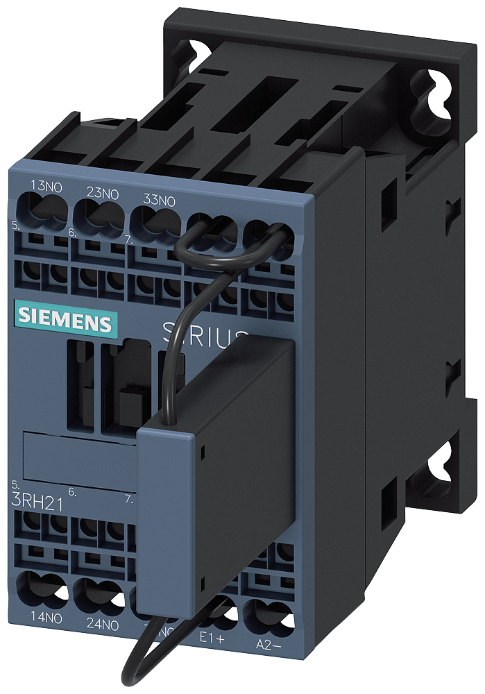CONTATOR AUXILIAR DE PERCURSO 3 NA CC 110 V 0,7-1,25* US COM DÍODO SUPRES 3RH21312KF400LA0 SIEMENS