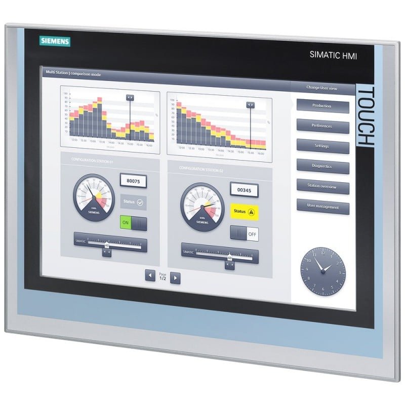 [Imagem PAINEL COMFORT TOUCH DISPLAY TFT DISPLAY 15" PROFINET/PROFIBUS DP SIMATIC 6AV21240QC020AX1 SIEMENS]