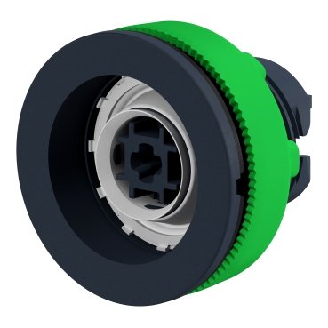 [Imagem CABEÇOTE PARA BOTÃO FACEADO Ø30MM PLÁSTICO RETORNO POR MOLA COM 6 PASTILHAS COLORIDOS ZB5FA9 SCHNEIDER]
