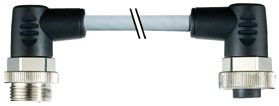 CABO DE ENERGIA 5 M 2X7/8 ANGULADO 1,5 MM² BUCHA DE 5 POLOS 24 V 3RK19023NB50 SIEMENS
