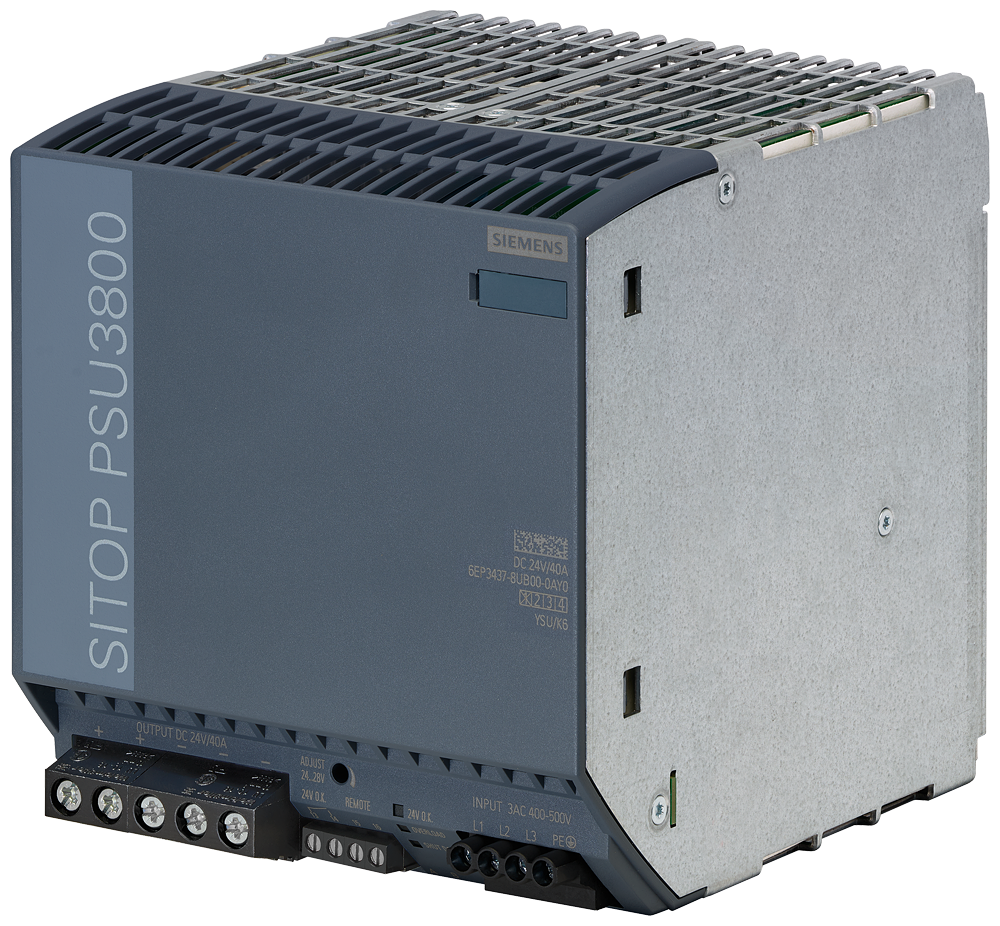[Imagem do produto SITOP PSU3800 24V/30-40A TRIFÁSICO 6EP34378UB000AY0 SIEMENS]