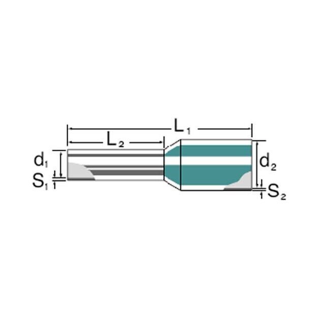 [Imagem do produto TERMINAL ILHOS H 1.50/14DPRP/1 FIO 9019120000 WEIDMULLER]