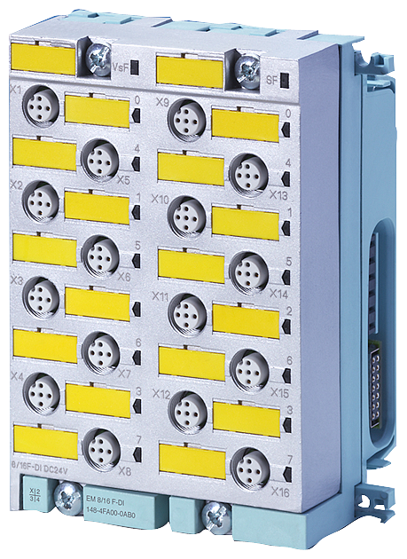 [Imagem MÓDULO ELETRÔNICO ET 200PRO EM 4/8 DI-F/4DO-F 24VDC 2A 6ES71484FC000AB0 SIEMENS]