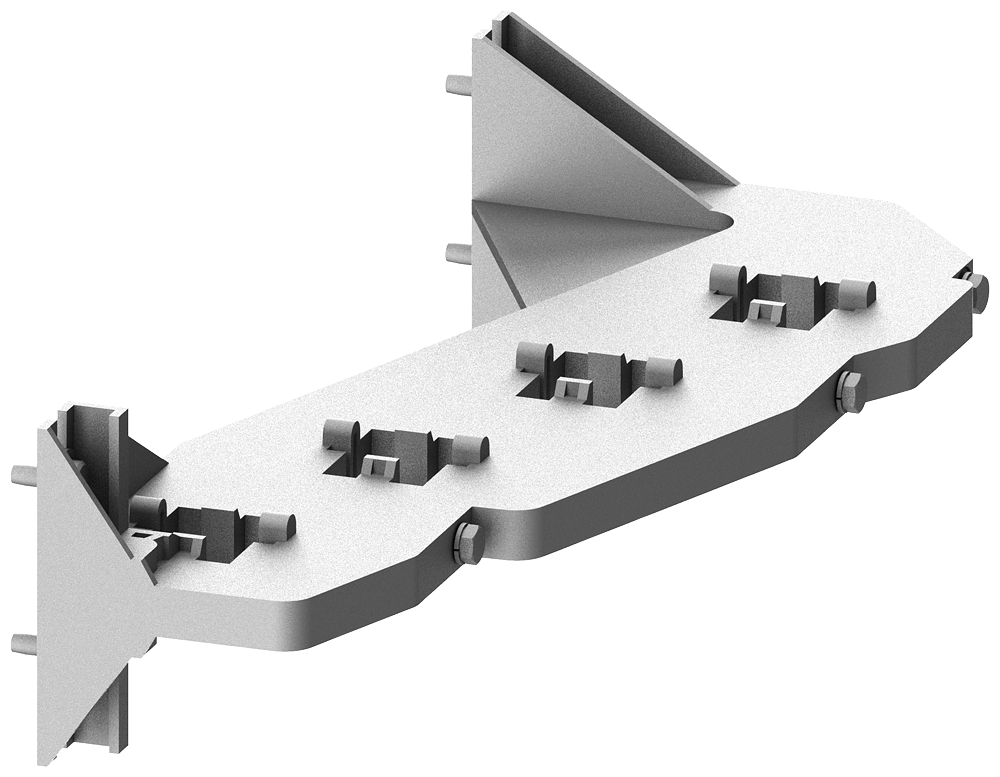 SUPORTE DO BARRAMENTO DE DISTRIBUIÇÃO DE CAMPO ESCALONADO 2X 40X10MM 20 PEÇAS 8PQ94001BA12 SIEMENS