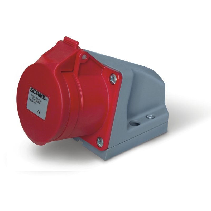 [Imagem do produto TOMADA DE PAREDE 32A 6P+T 6H  IP44 512.3257-7 SCAME]