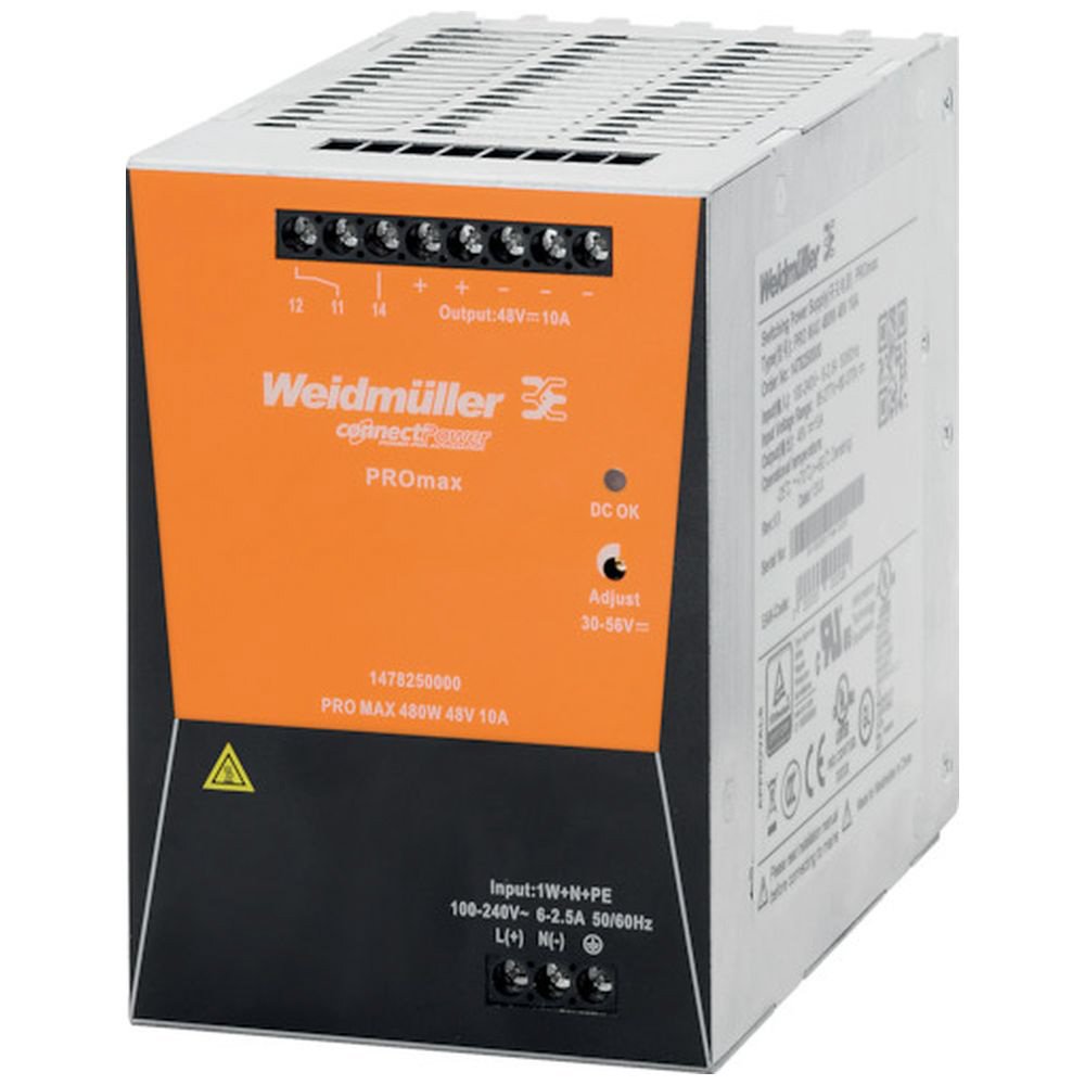 [Imagem do produto FONTE DE ALIMENTAÇÃO 480W 24V 20A PROMAX480W24V20A WEIDMULLER]