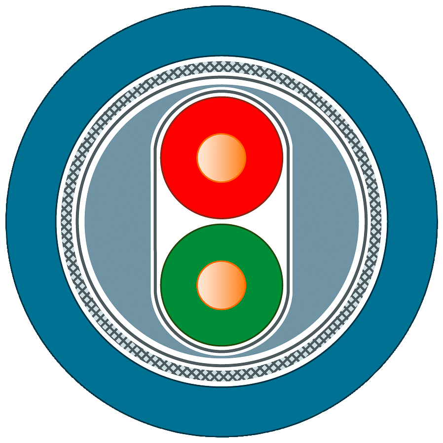 [Imagem CABO INSTRUMENTAÇÃO 105 GRAUS CELSIUS PVC MALHA COBRE AZUL 6XV18305EH10 SIEMENS]