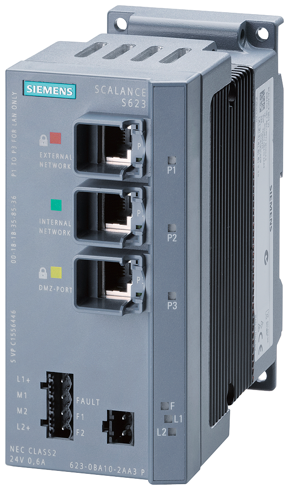 SWITCH SCALANCE S623 MÓDULO PARA PROTEÇÃO DE DISPOSITIVOS/REDES 6GK56230BA102AA3 SIEMENS