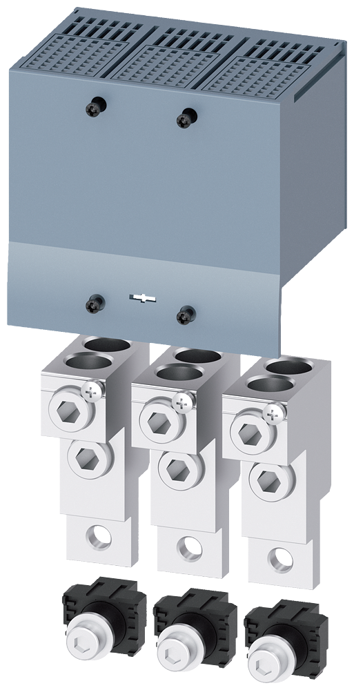 [Imagem TERMINAL PARA CONDUTOR DE SEÇÃO CIRCULAR 2 CABOS COM TOMADA DE TENSÃO DO COND 3VA92630JC22 SIEMENS]