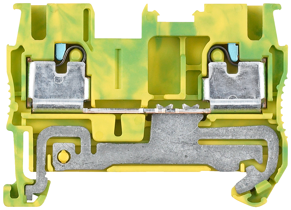 [Imagem CONECTOR PASSAGEM TERMOPLÁSTICO VERDE E AMARELO 2,5MM2 8WH60000CF07 SIEMENS]