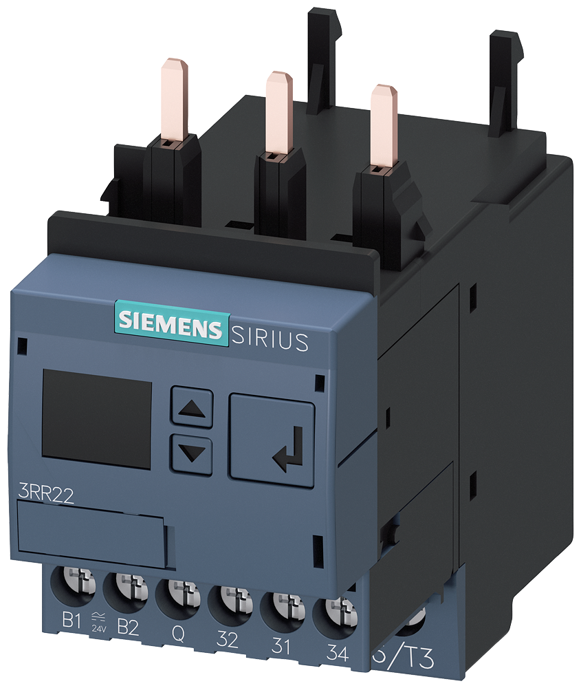 [Imagem RELÉ DE MONITORAMENTO MONTÁVEL EM CONTATOR 3RT2, TAM. S00 PADRÃO, 4-40A 3RR22421FW30 SIEMENS]