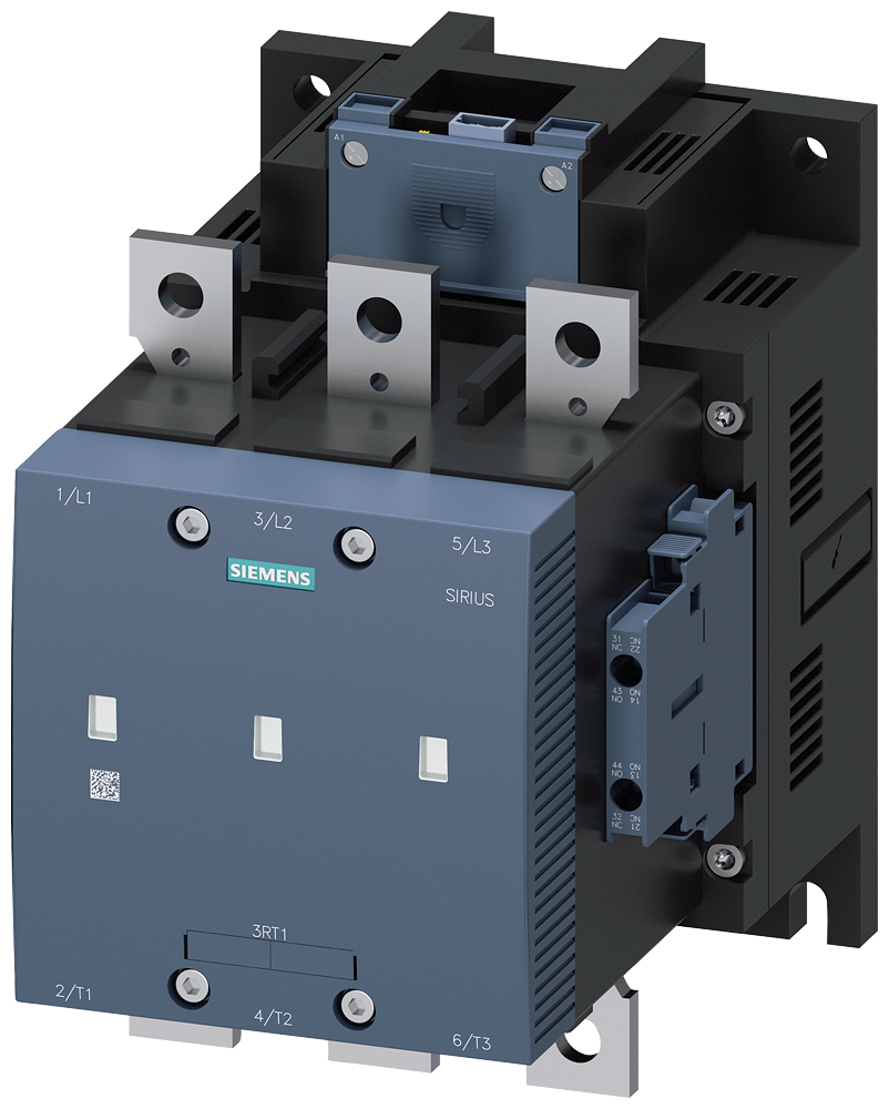 CONTATOR DE VÁCUO AC-3E 265A/132KW/400V 3 POLOS AC/DC96-127V PLC-IN OPC 3RT12656NF36 SIEMENS