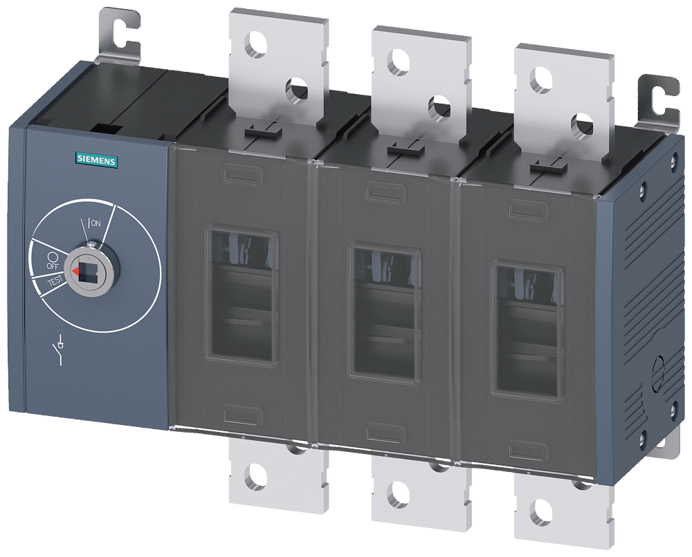 SECCIONADOR DE CORTE EM CARGA 2000A TAM. 5 DE 3 POLOS ACIONAMENTO FRONTAL E 3KD56300RE100 SIEMENS