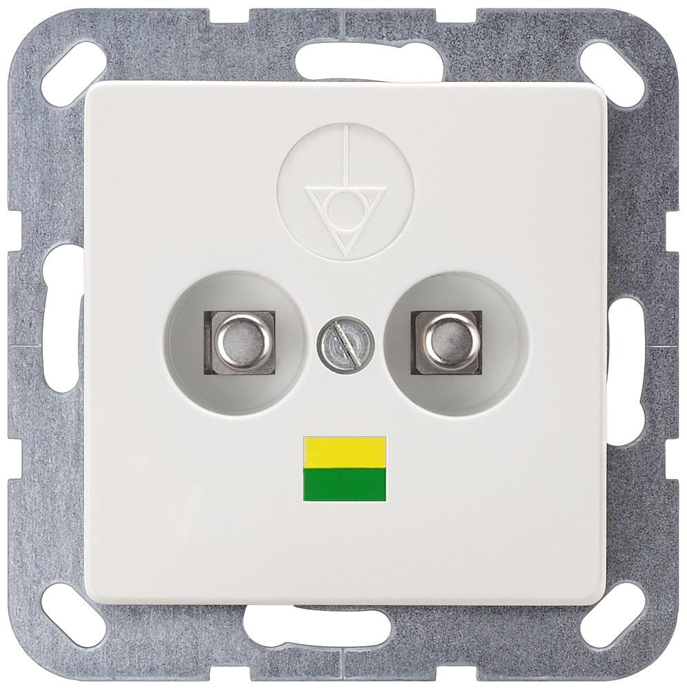 TOMADA EQUIPOTENCIAL DUPLA BRANCO TITÂNIO 5TG2564 SIEMENS