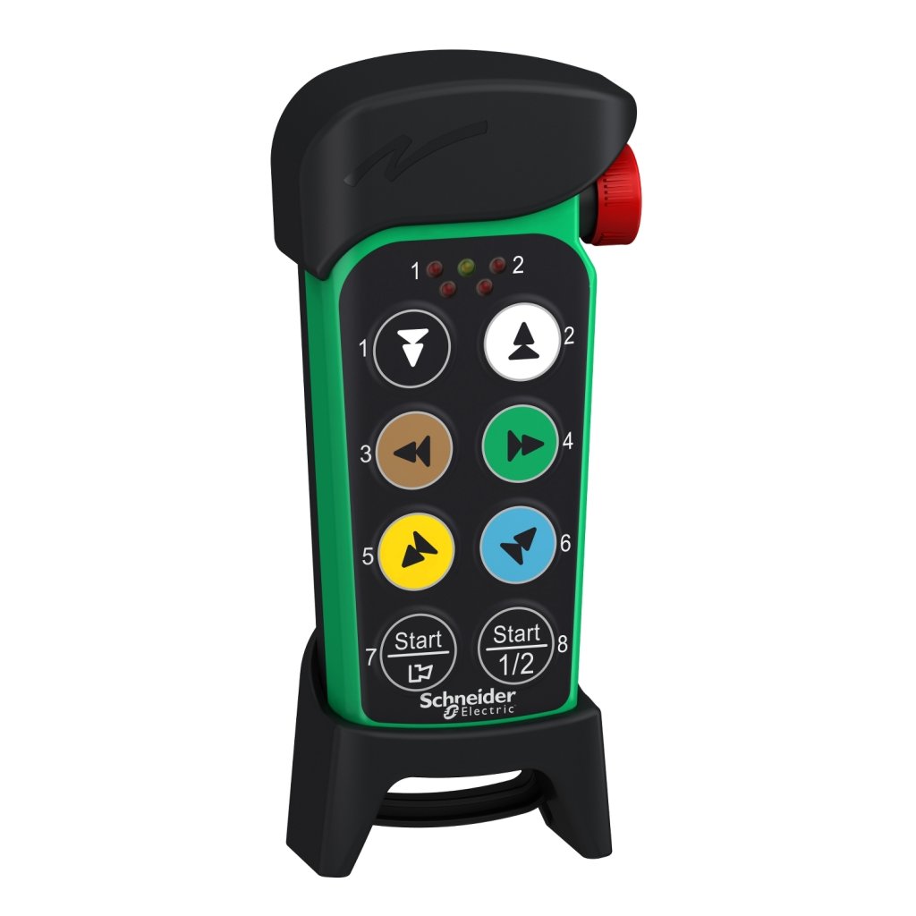 [Imagem do produto BOTOEIRA S/ FIO COMPACTA C/ LED 6 BOTÕES ZART8LS SCHNEIDER]