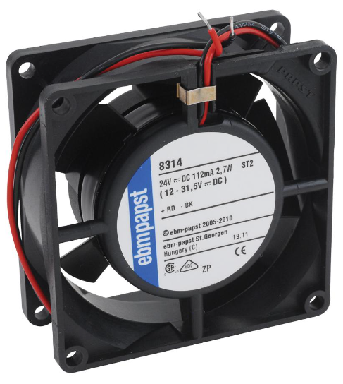 [Imagem VENTILADOR AXIAL 3000RPM 24VCC 80X80X32 59128314M EBM-PAPST]