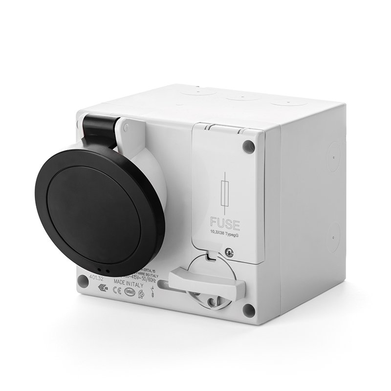 [Imagem do produto TOMADA DE EMBUTIR INTERTRAVAMENTO 16A 3P+T 7H IP44 480-500V 501.16866 SCAME]