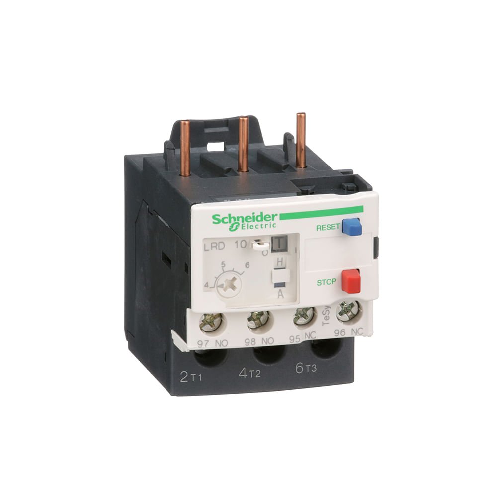 [Imagem RELE TERMICO TESYS D CLASSE 10 46A 1NA+1NF LRD10 SCHNEIDER]