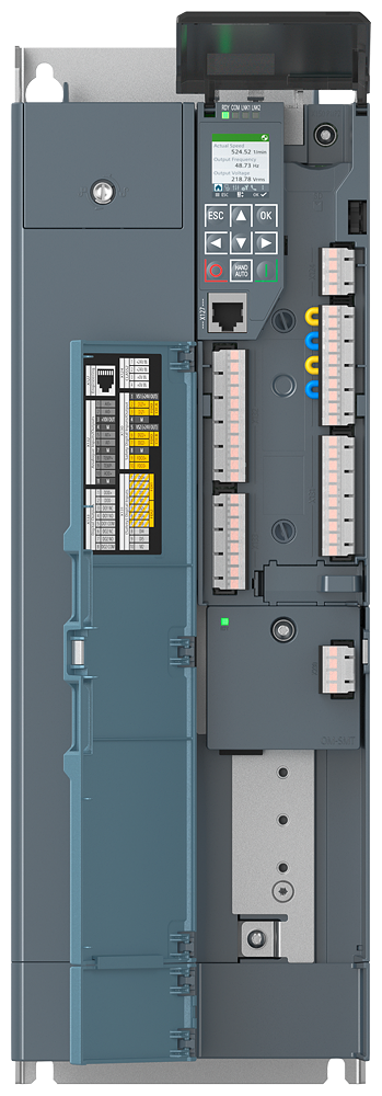 [Imagem do produto SINAMICS G220 CLEAN POWER 3AC 380...415/440...500V 22KW/30CV IP20 / UL OPE 6SL41132CA212FF0 SIEMENS]
