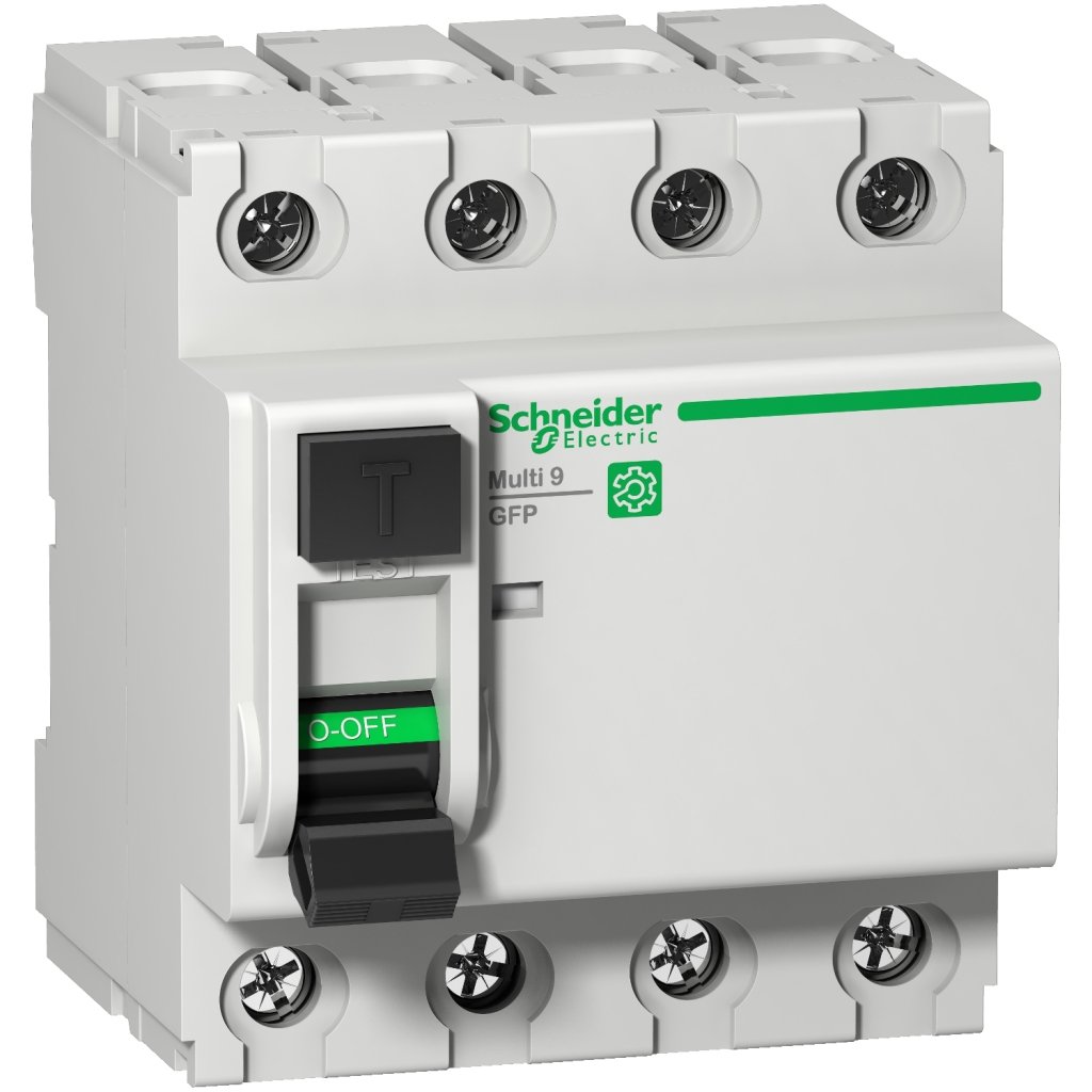 [Imagem DISJUNTOR  GFP  RCCB  4P  25A  CLASS A SI  480Y/277 V M9R81425 SCHNEIDER]