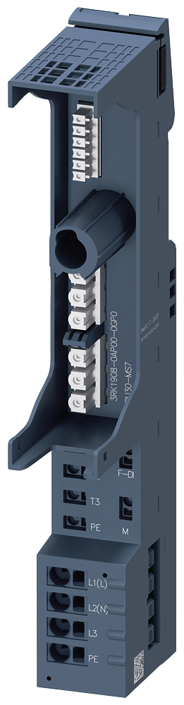 [Imagem BASE-UNIT ET 200SP COM ALIMENTAÇÃO F-DI PARA MOTOR DE PARTIDA COM ALIMENTAÇÃO 3RK19080AP000GP0 SIEMENS]