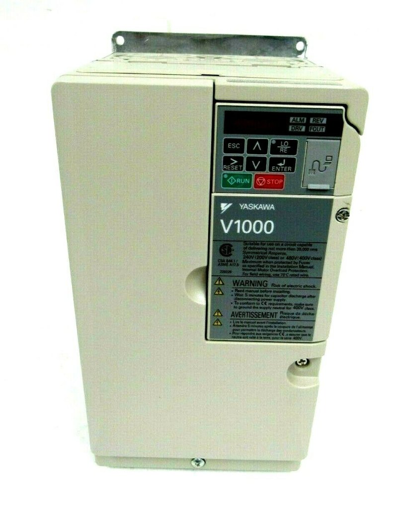 [Imagem do produto INVERSOR DE FREQUÊNCIA TRIFÁSICO 9KW 17,5A 380/480V 50/60HZ YASKAWA CIMRVU4A0018FAA]