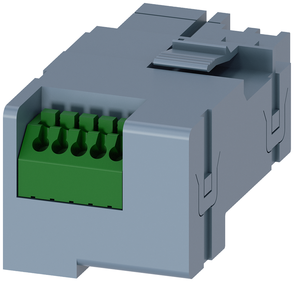 [Imagem MÓDULO BREAKER CONNECT ALIMENTAÇÃO EXTERNA 24 48V CC ACESSÓRIOS 3VW90110AT07 SIEMENS]