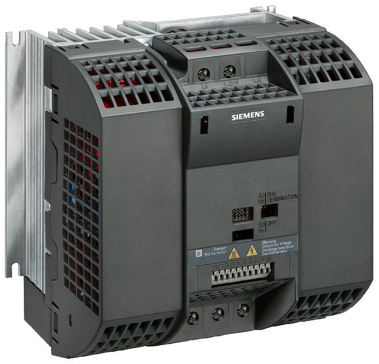 [Imagem INVERSOR DE FREQUÊNCIA MONOFÁSICO 3KW 13,6A 200/240V 47/63HZ 6SL32110AB230UA1 SIEMENS]