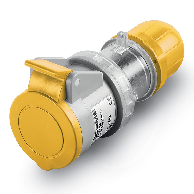 [Imagem do produto TOMADA MÓVEL 2P+T IP44 16A 4H 100-130V 313.1640.TR SCAME]