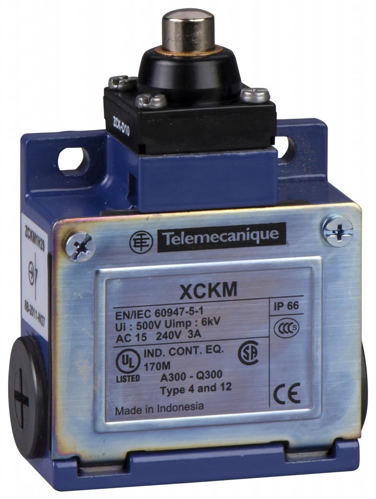 [Imagem FIM CURSO C/PISTAO VERTICAL 1NF+1NA PG11 TELEMECANIQUE XCKM101]