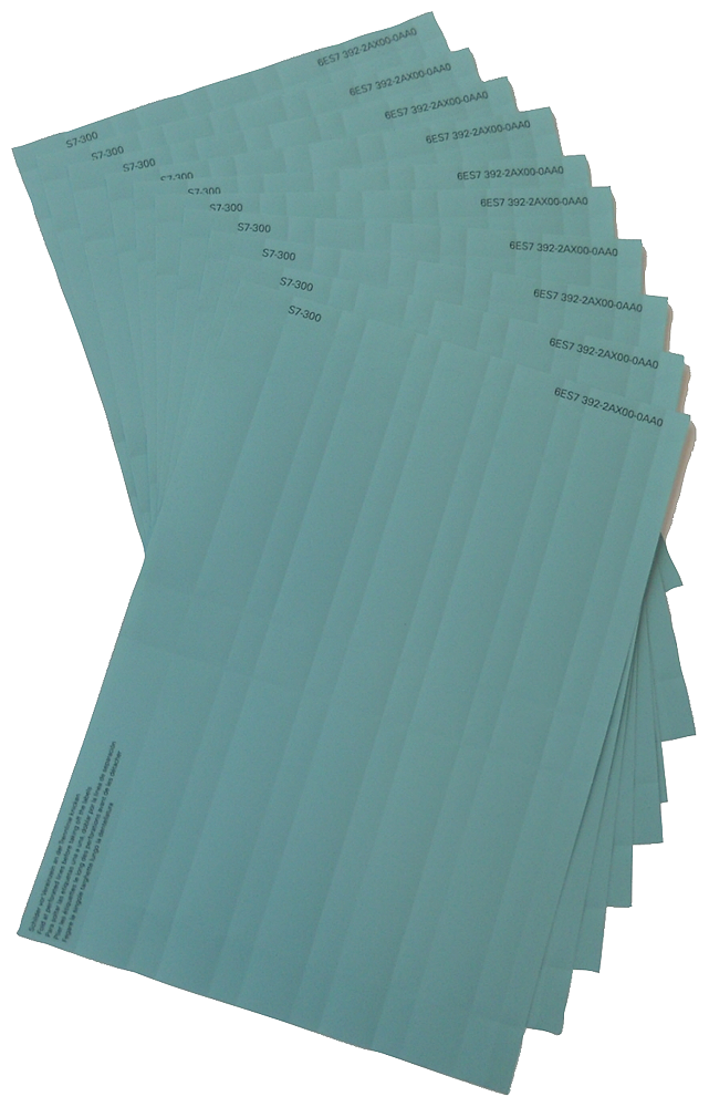 [Imagem do produto ETIQUETA DIN A4 AMARELA SM 16 CANAIS SIMATIC S7-300 6ES73922CX000AA0 SIEMENS]