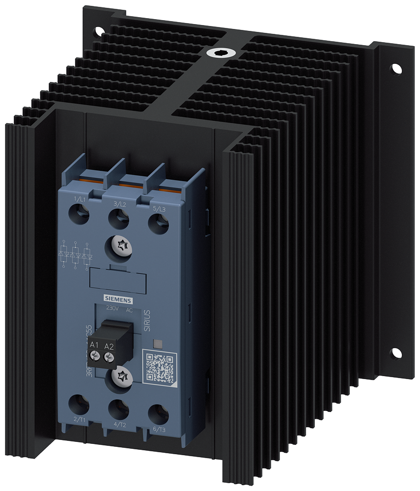 CONTATOR A SEMICONDUTOR DE 3 POLOS AC-1/50 A/40 °C 48-600 V / 230 V CA TERM 3RF34501AC55 SIEMENS