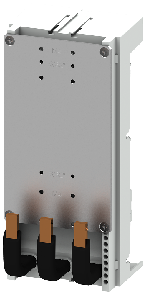ADAPTADOR PARA APARELHOS, DE 3 POLOS, 125 A, SEM PARAFUSOS DE FIXAÇÃO PARA 3V 8US12154SS00 SIEMENS