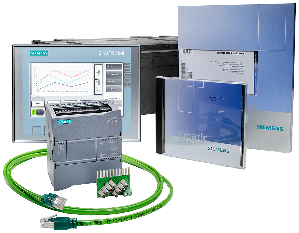 [Imagem do produto STARTER KIT S7-1200 + KTP700 BASIC COLOR 6AV66517DA013AA4 SIEMENS]