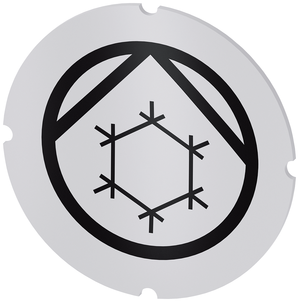 [Imagem do produto PLACA EMBUTIDA PARA BOTÃO DE PRESSÃO ILUMINADO, REDONDO, LEITOSO, SÍMBOLO: BO 3SU19000AB710RE0 SIEMENS]