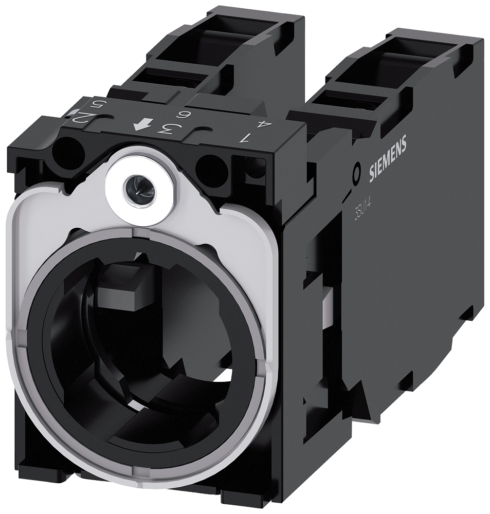 [Imagem do produto SUPORTE PARA 3 MÓDULOS, METAL, 1NA+1NF, 1NA+1NF 3SU15501AA101LA0 SIEMENS]