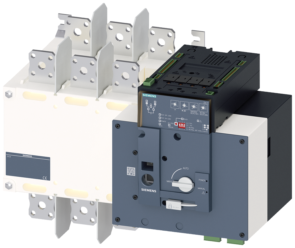 EQUIPAMENTO DE COMUTAÇÃO DE COMUTAÇÃO DE TRANSFERÊNCIA AUTOMÁTICA 3KC AUTOM 3KC83480FA220GA3 SIEMENS