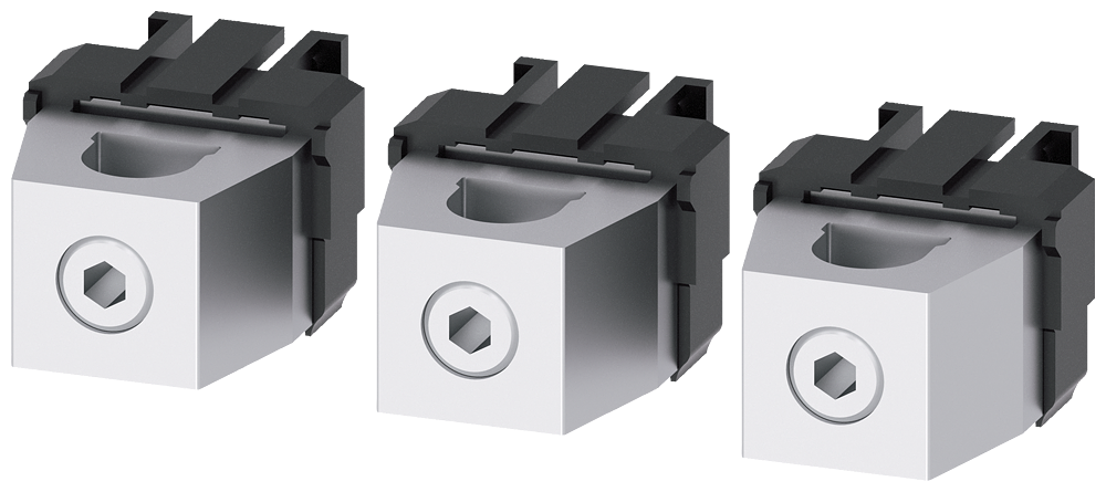 TERMINAL PARA CONDUTOR DE SEÇÃO CIRCULAR CU 3 PÇ. ACESSÓRIOS PARA: 3VA52 250 3VA92330JD11 SIEMENS