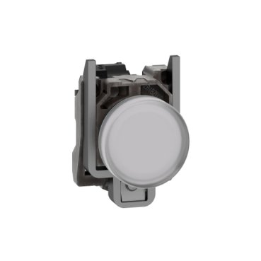 [Imagem SINALIZADOR MODULAR Ø22MM METÁLICO LED BRANCO 110/120VCA XB4BVG1 SCHNEIDER]