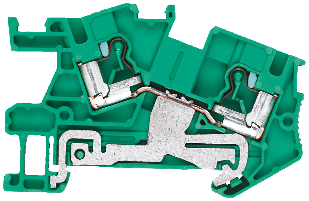 TERMINAL DE PASSAGEM PE INSTA 6 MM2 8,2MM DE LARGURA VERDE-AMARELO 8WH60010CH07 SIEMENS