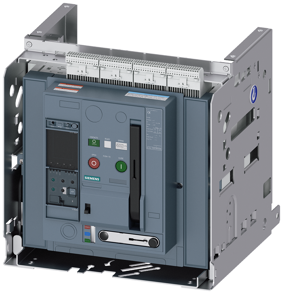 [Imagem DISJUNTOR EXTRAÍVEL, COM QUADRO-GUIA, IEC 60947-2, TAMANHO 2, DE 3 POLOS, IN= 3WA12323AE617DA3 SIEMENS]