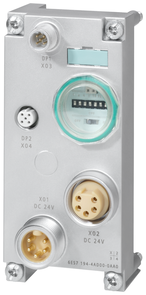 [Imagem do produto MÓDULO CONEXÃO PARA MÓDULO DE INTERFACE PROFIBUS ET 200 PRO M12/7/8" SIMATIC DP 6ES71944AD000AA0 SIEMENS]