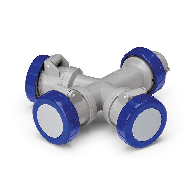 [Imagem ADAPTADOR 3X2P+E 220V 16A IP67 600.3505-062 SCAME]