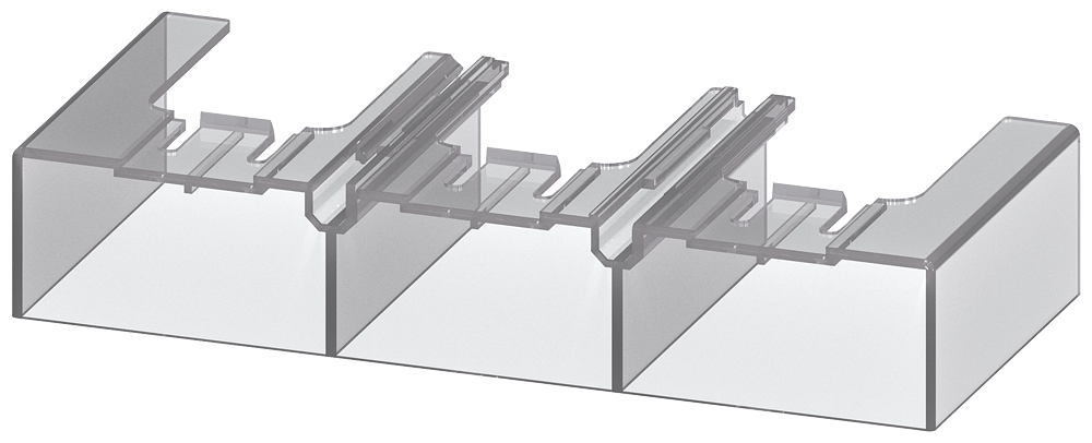 [Imagem TAMPA DA CONEXÃO PARA CONEXÃO DE BARRAMENTO ENTRE CONTATOR E RELÉ 3RT19564EA3 SIEMENS]