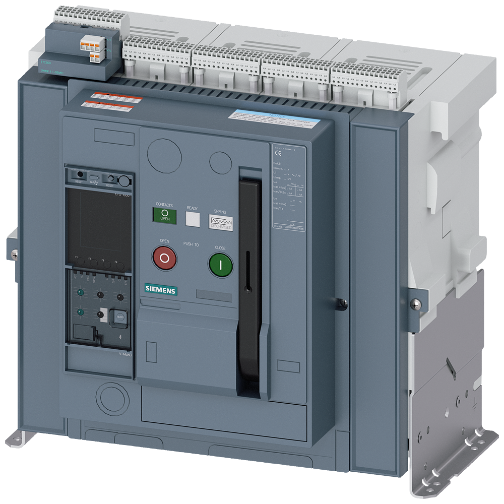 DISJUNTOR DE POTÊNCIA DE MONTAGEM FIXA IEC 60947-2 TAMANHO 2 DE 3 POLOS I 3WA12204GG010AA0-ZF19S07T40 SIEMENS