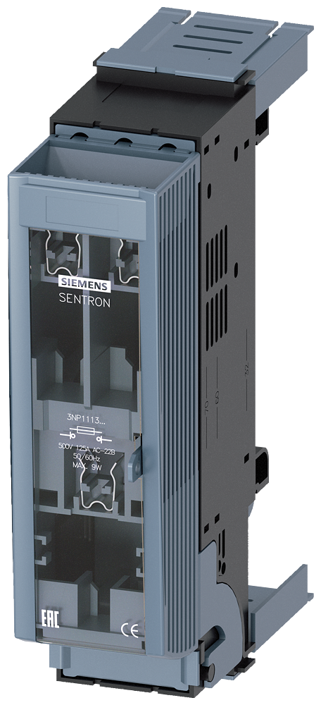 [Imagem do produto SENTRON, SECCIONADORA-FUSÍVEL SOB CARGA 3NP1, DE 3 POLOS, NH000 ESTREITO, 125 A 3NP11131BC20 SIEMENS]