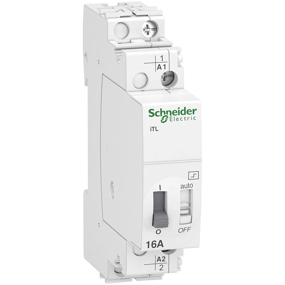 [Imagem RELE DE IMPULSO (TELERRUPTOR) ACTI9 ITL16A 1NA 230VAC 110VDC 5060HZ A9C30811 SCHNEIDER]