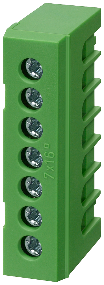 ALPHA-ZS  TERMINAL PE DE 7 POLOS 7X 16MM2 AMARELO VERDE 8GS40303 SIEMENS