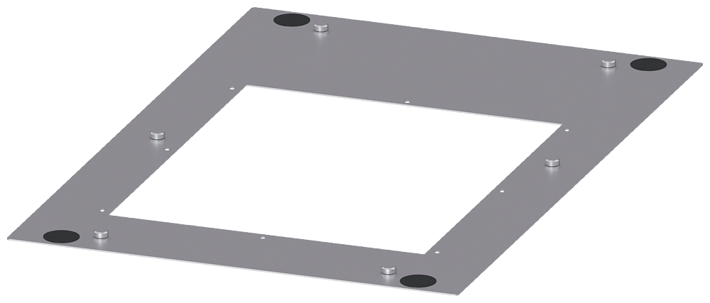 CHAPA DE COBERTURA PARA APLICAÇÃO DE ALUMÍNIO IP54 P: 600MM 8LK23046AB23 SIEMENS