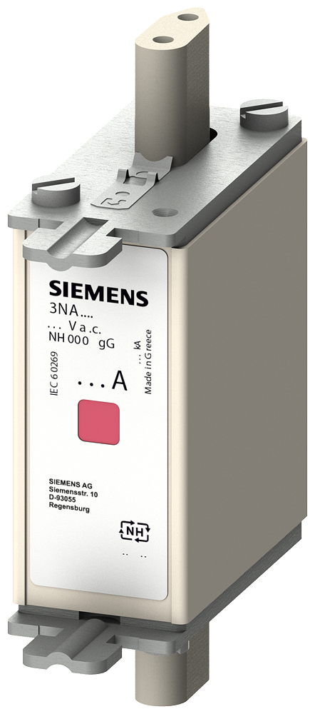 ELEMENTO DE FUSÍVEL NH NH000 IN: 40 A GG UN CA: 690 V UN CC: 250 V 3NA78176KJ SIEMENS